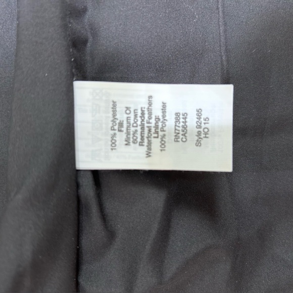 J Crew Quilted Zip Up Vest Pockets Black Cream Chevron Print Women’s XXS - Picture 9 of 11